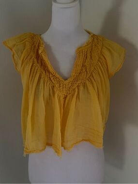 Free People yellow top